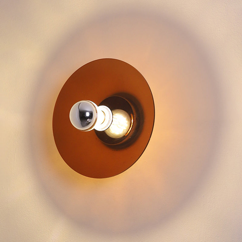 Runde Wandbeleuchtung Geräte moderner Metall 1 Lichtwandbeleuchtung