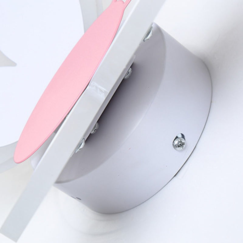 Luce montata a parete per kid in stile muro in metallo unico