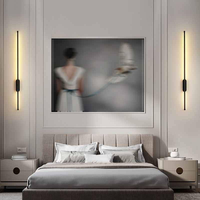 Metall Linearer Schatten Wandleuchten moderner Stil 1- Lichtwandmontiertes Licht