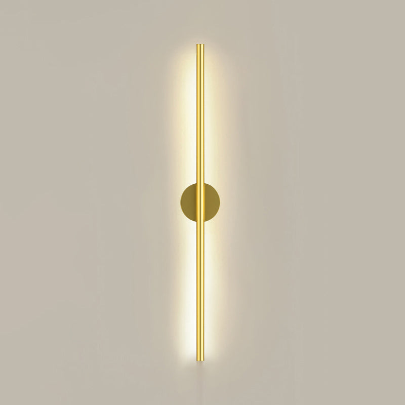 Sombra lineal matones de metal mate estilo moderno 2 luces luz montada en la pared