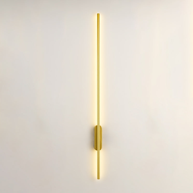 Sombra lineal matones de metal mate estilo moderno 2 luces luz montada en la pared