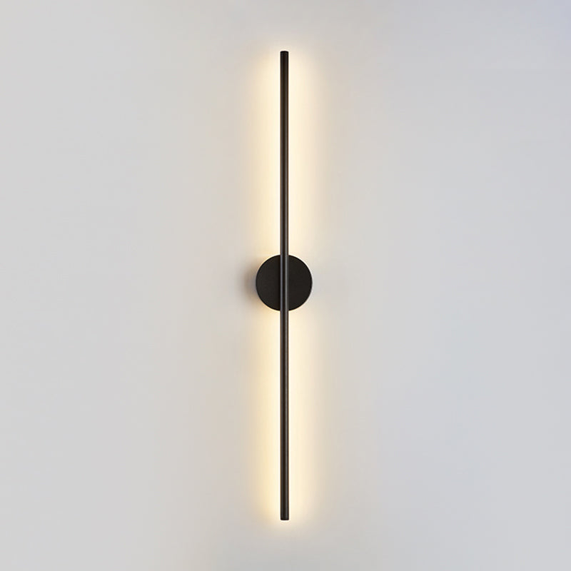 Sombra lineal matones de metal mate estilo moderno 2 luces luz montada en la pared