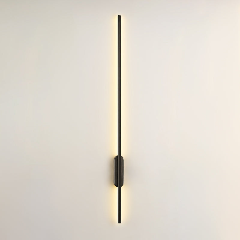 Sombra lineal matones de metal mate estilo moderno 2 luces luz montada en la pared