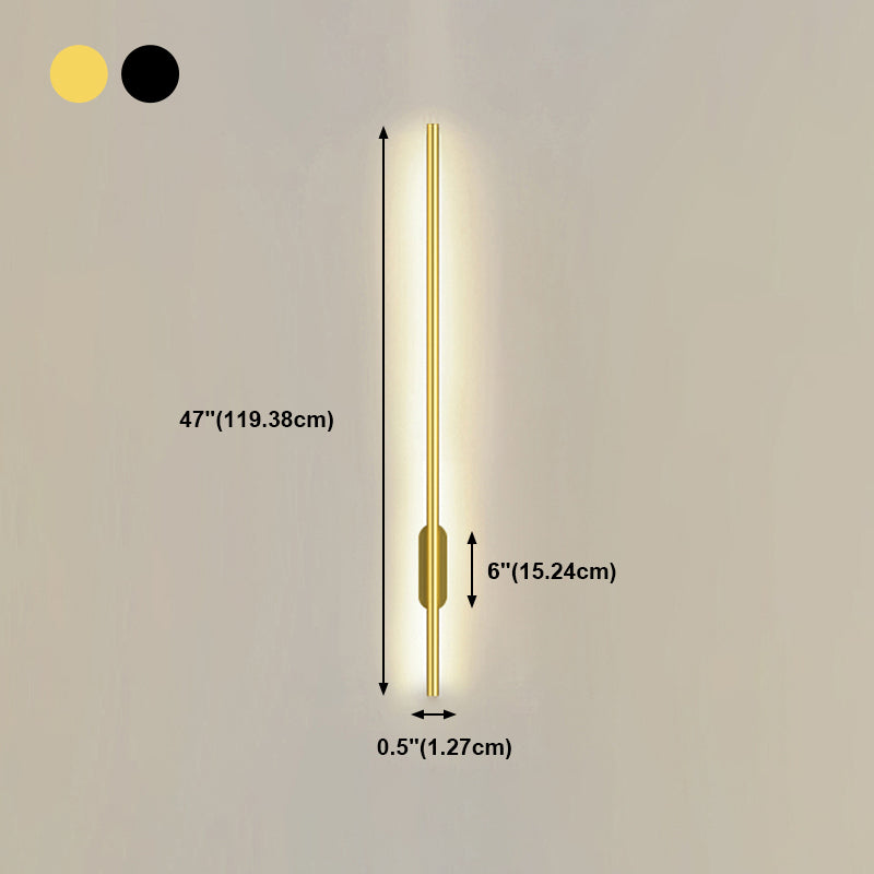 Sombra lineal matones de metal mate estilo moderno 2 luces luz montada en la pared