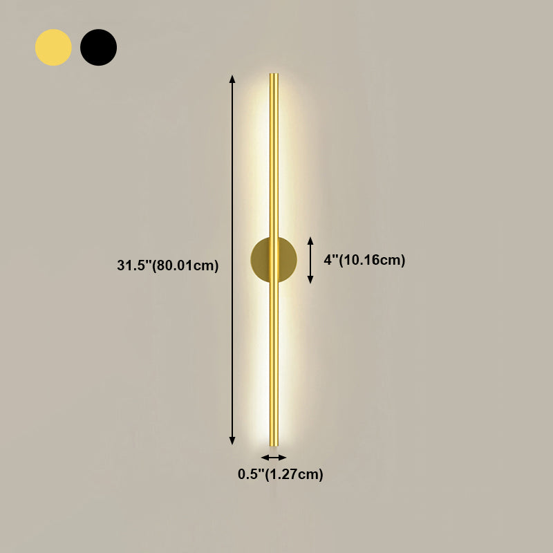 Sombra lineal matones de metal mate estilo moderno 2 luces luz montada en la pared
