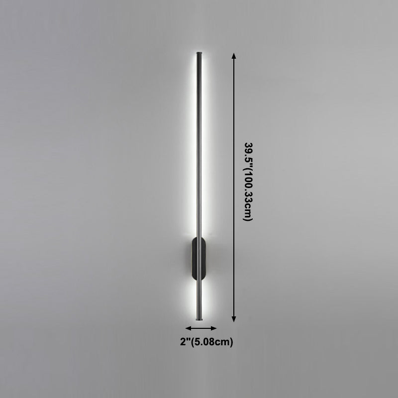 1 Light Linear Wall Sconces Modern Style Metal Wall Mounted Lamps