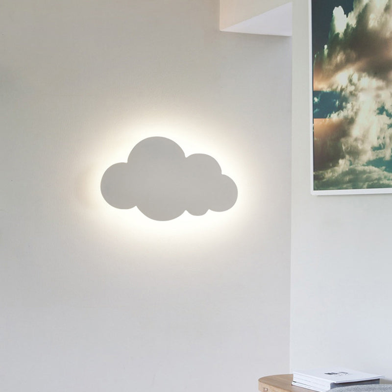 1 Lampada da parete a forma di nuvola leggera Lampade a parete in metallo moderno