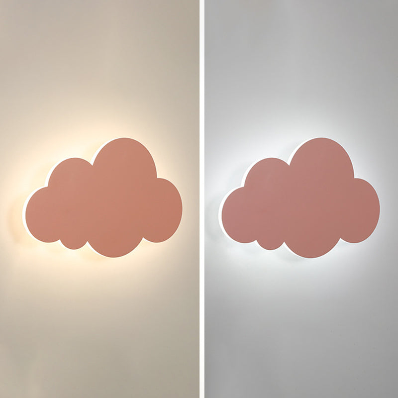 1 Lampada da parete a forma di nuvola leggera Lampade a parete in metallo moderno
