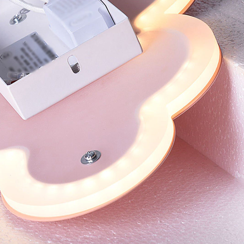 1 Lampada da parete a forma di nuvola leggera Lampade a parete in metallo moderno