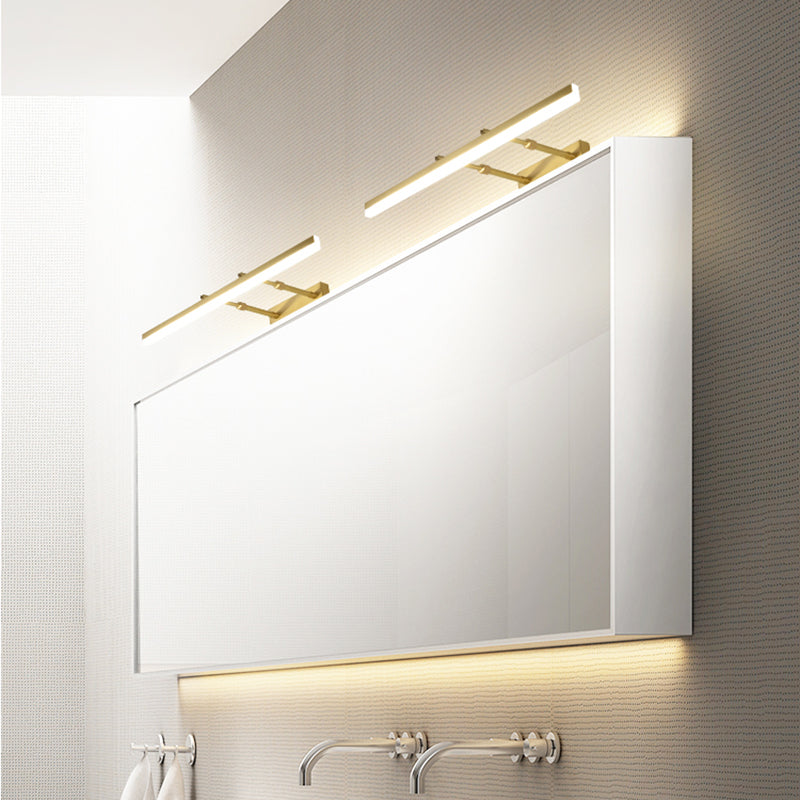 1-Light Linear Wall Sconce Modern Style Metal Wall Lighting for Bathroom