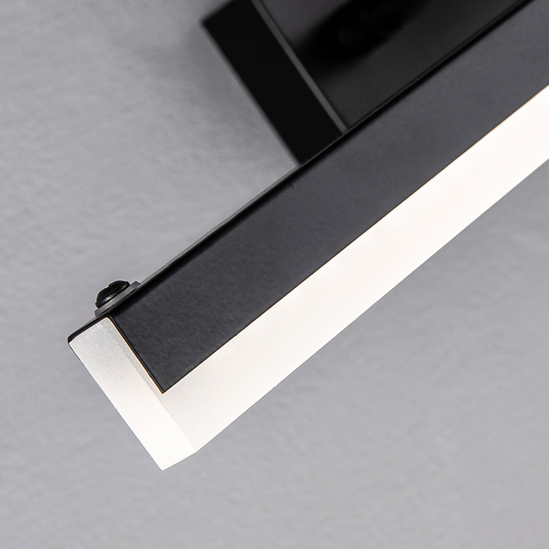 1-Light Linear Wall Sconce Modern Style Metal Wall Lighting for Bathroom