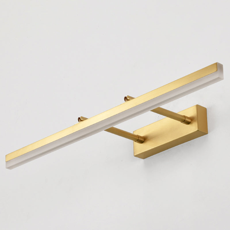 1-Light Linear Wall Sconce Modern Style Metal Wall Lighting for Bathroom