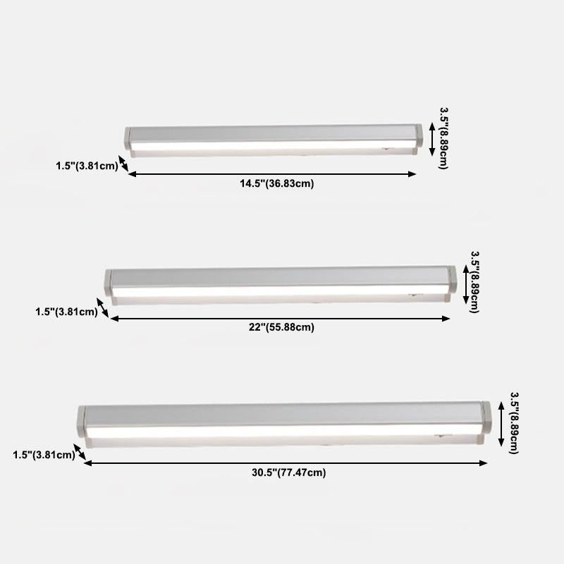 1 lichte lineaire wandwandcontract Moderne stijl metalen wandverlichting voor doucheruimte