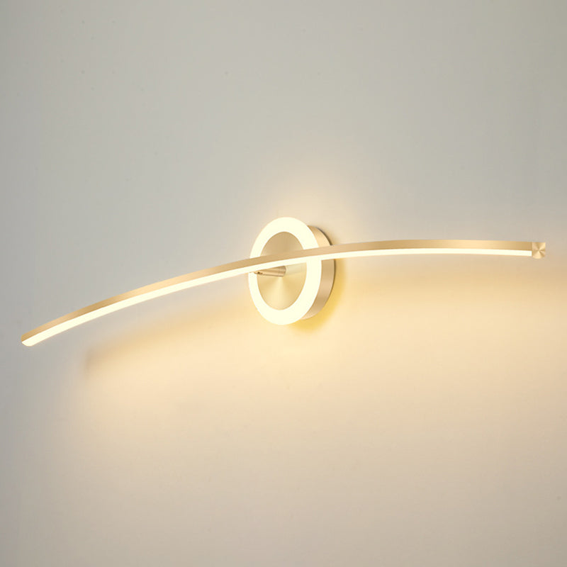 2 Lichte lineaire wandwandeling Moderne stijl metalen wandverlichting voor doucheruimte