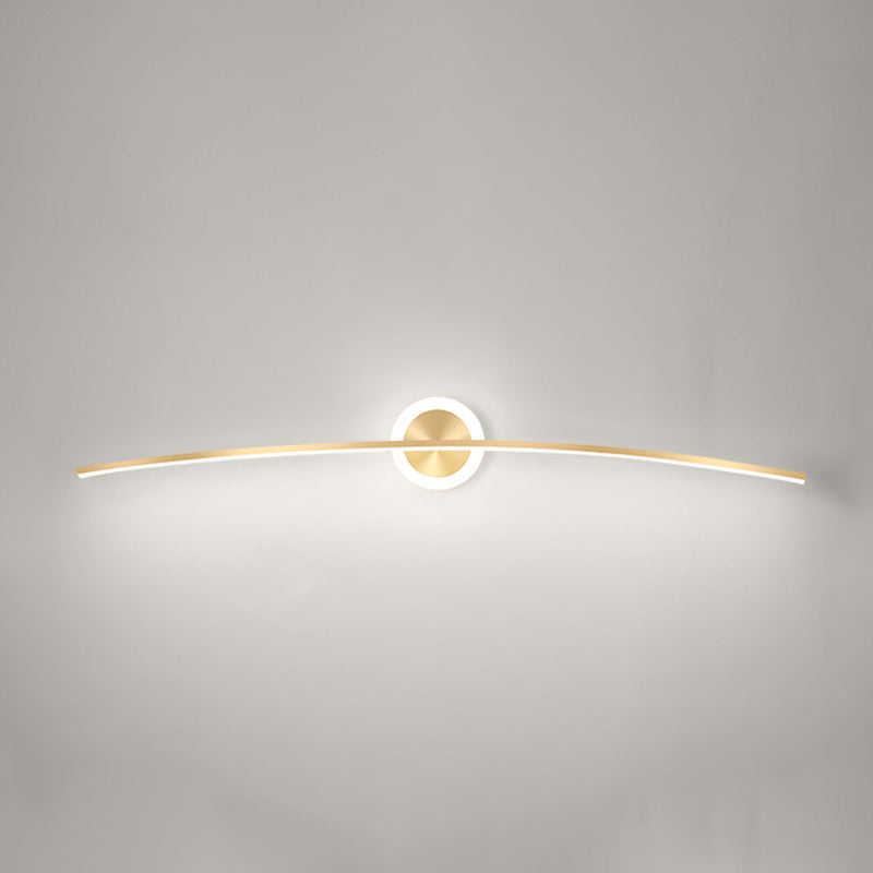 2 Lichte lineaire wandwandeling Moderne stijl metalen wandverlichting voor doucheruimte