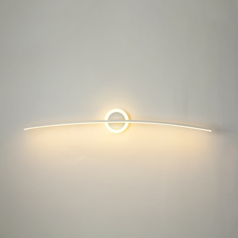 2 Lichte lineaire wandwandeling Moderne stijl metalen wandverlichting voor doucheruimte