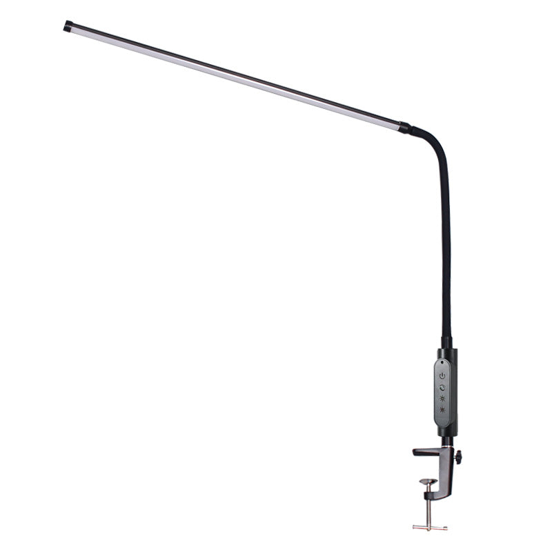 Style moderne linéaire lampe de nuit en métal 1 lumière de table lumineuse pour l'étude