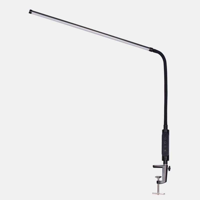 Style moderne linéaire lampe de nuit en métal 1 lumière de table lumineuse pour l'étude