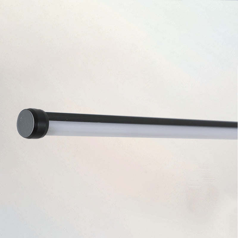 Style moderne linéaire lampe de nuit en métal 1 lumière de table lumineuse pour l'étude