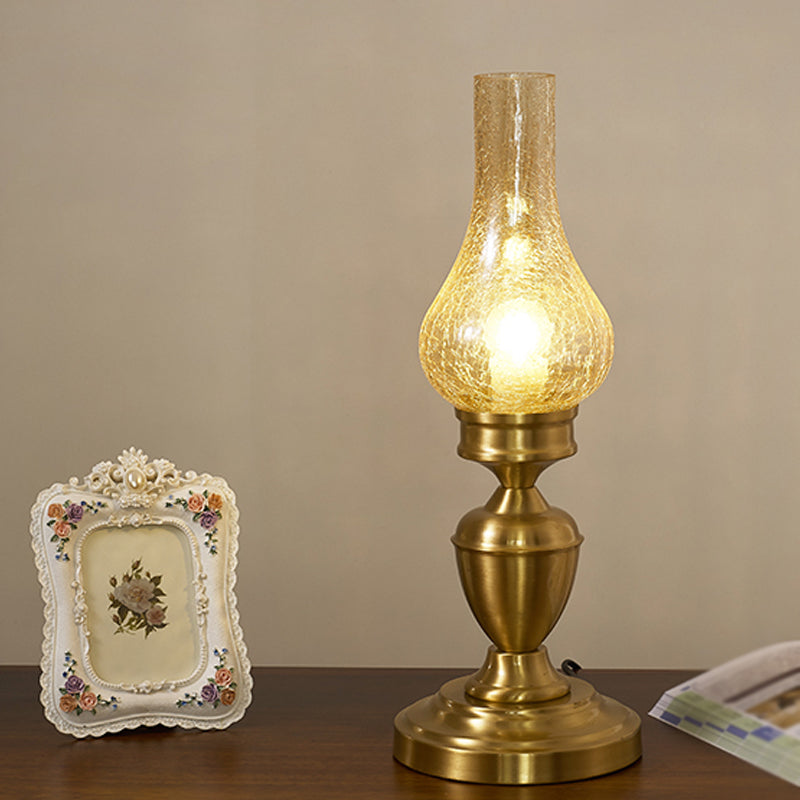 Contemporary Glass Table Lamp Eye-caring Table Lighting Fixture for Living Room