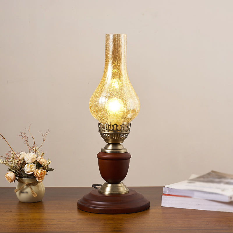 Contemporary Glass Table Lamp Eye-caring Table Lighting Fixture for Living Room