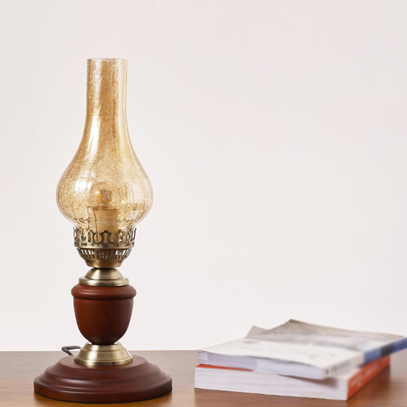 Contemporary Glass Table Lamp Eye-caring Table Lighting Fixture for Living Room