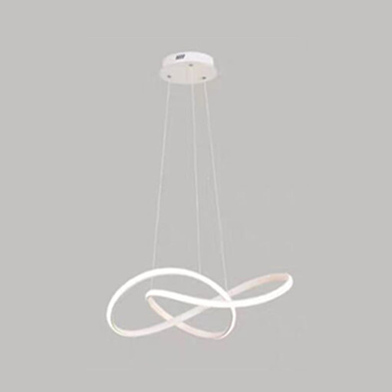 Nordic Linear Chandelier Single Light LED Chandelier Pendant for Living Room