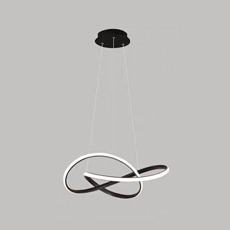 Nordic Linear Chandelier Single Light LED Chandelier Pendant for Living Room