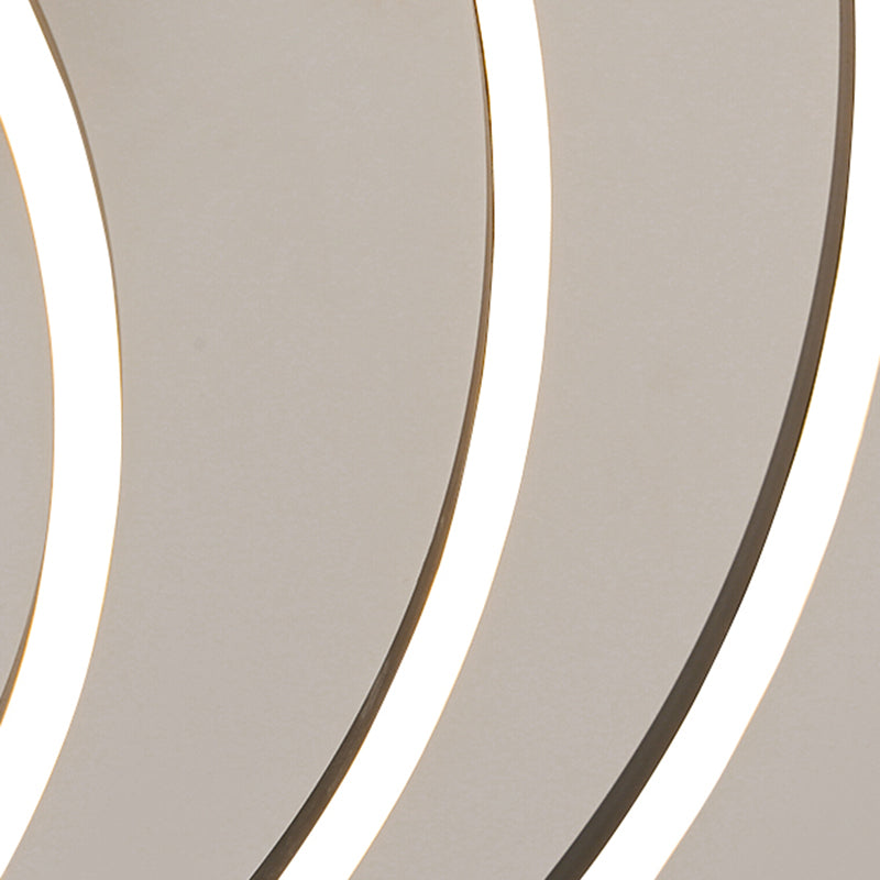 Nordic Layered Chandelier Metal Circle Chandelier Pendant for Living Room