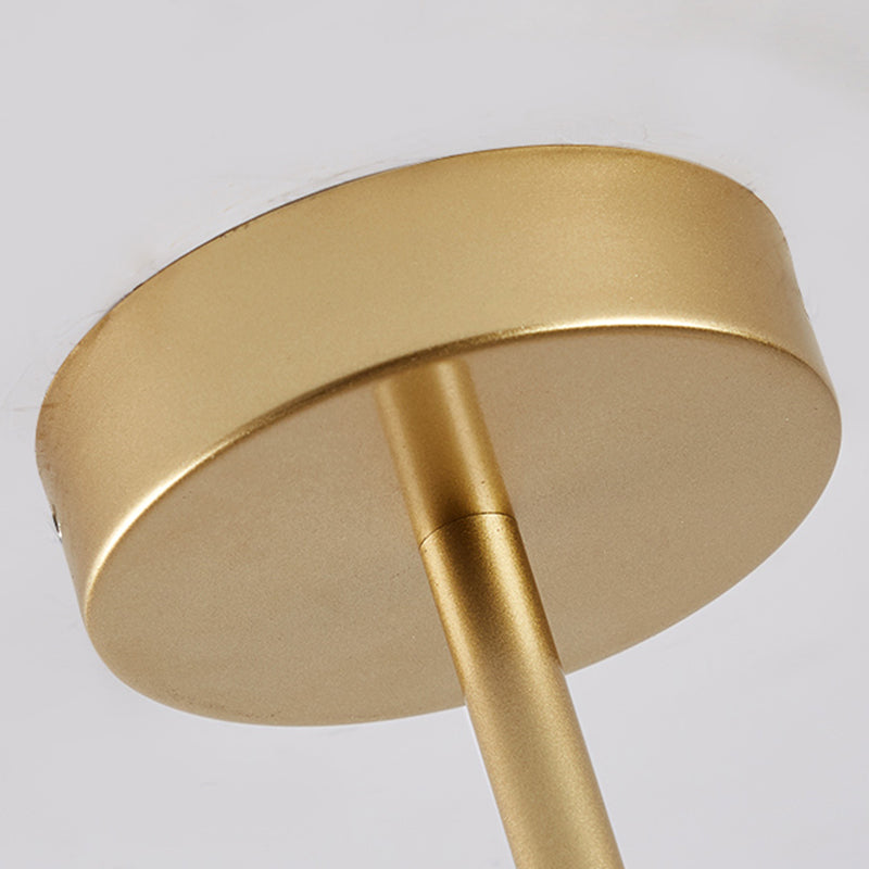 Luces de lámpara de lámpara de araña de la esfera contemporánea Luz colgante de vidrio para sala de estar