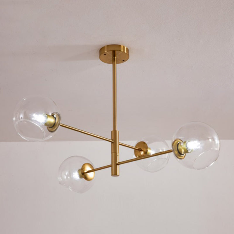 Modern Globe Chandelier Lights Glass Chandelier Pendant Light for Living Room