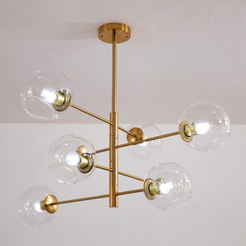 Modern Globe Chandelier Lights Glass Chandelier Pendant Light for Living Room