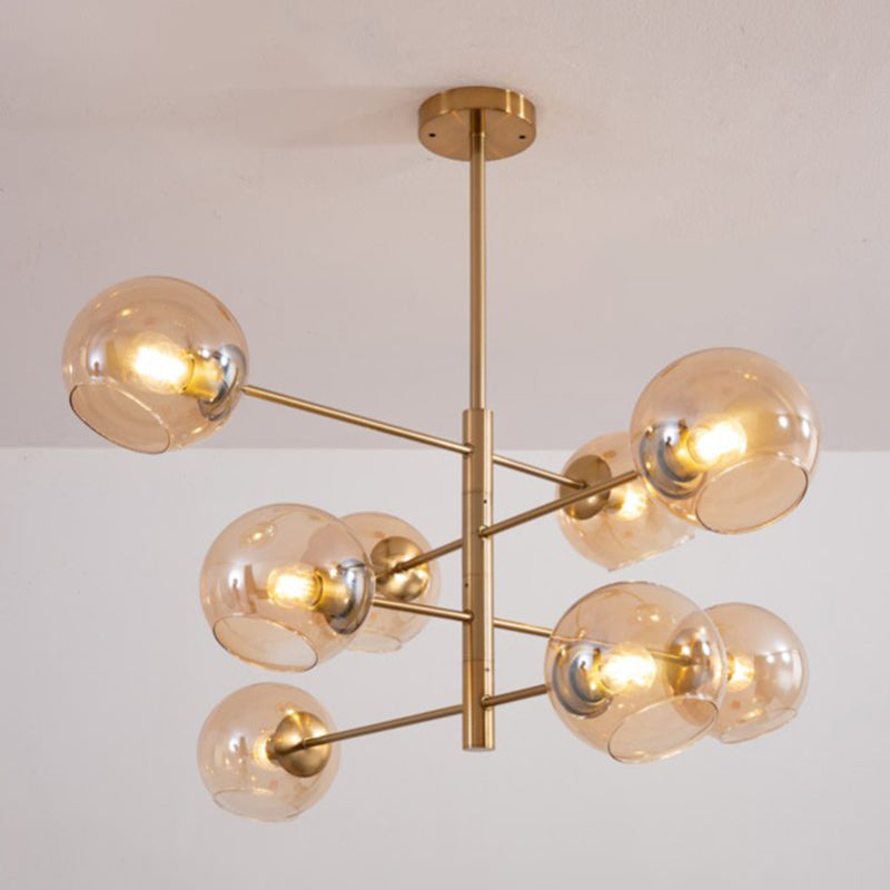 Modern Globe Chandelier Lights Glass Chandelier Pendant Light for Living Room