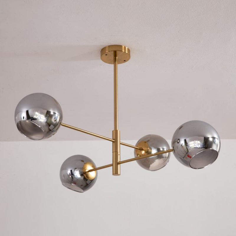 Modern Globe Chandelier Lights Glass Chandelier Pendant Light for Living Room