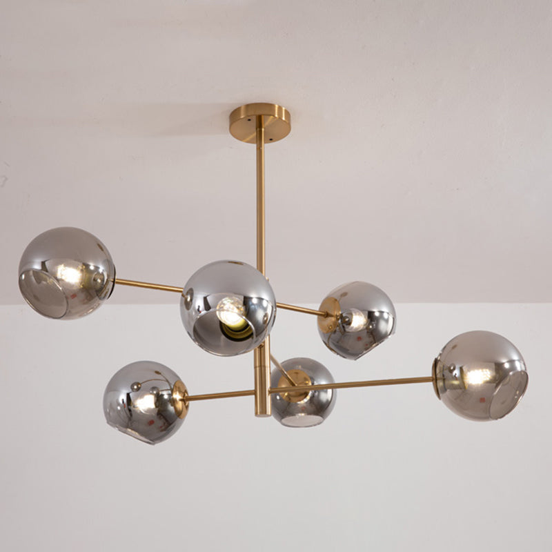 Modern Globe Chandelier Lights Glass Chandelier Pendant Light for Living Room