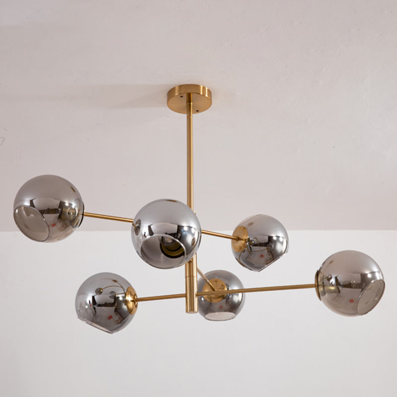 Modern Globe Chandelier Lights Glass Chandelier Pendant Light for Living Room