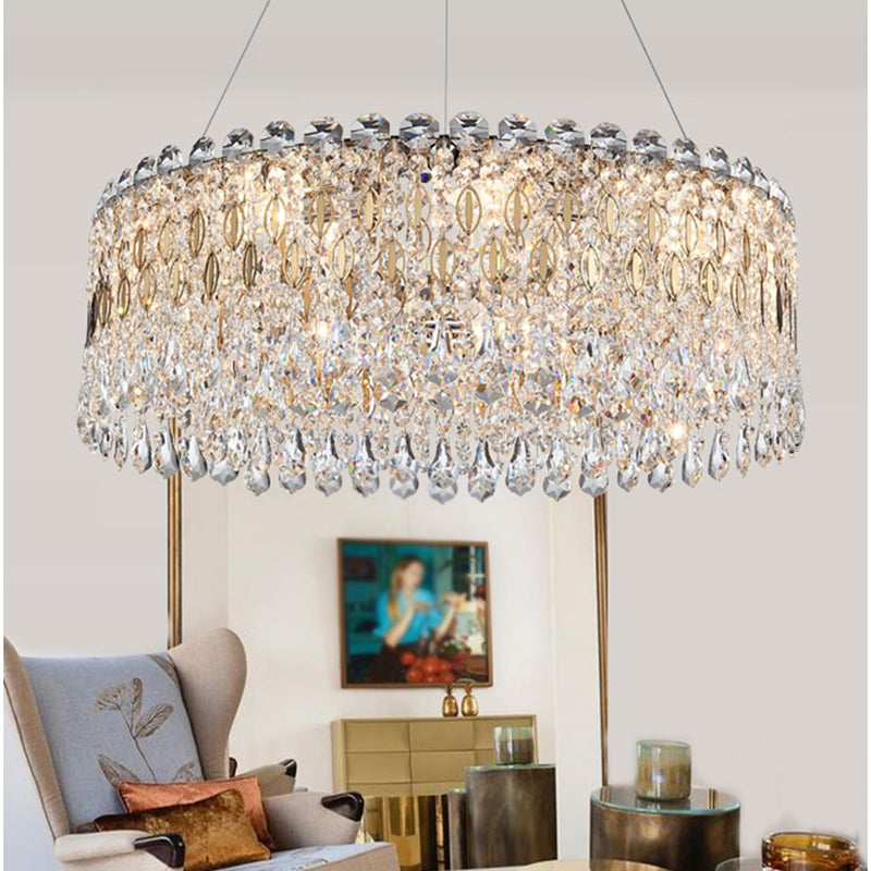 Contemporary Style Geometry Pendant Chandeliers Crystal Chandelier Lighting Fixtures