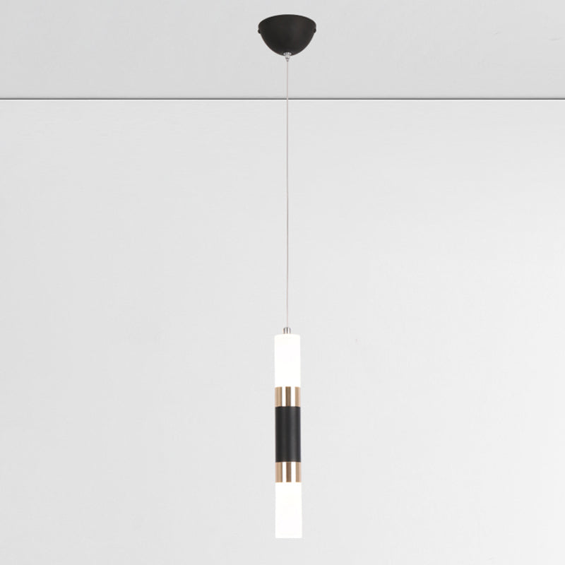 Cylindrical Shape Metal Hanging Lights Modern Style Hanging Light Fixtures