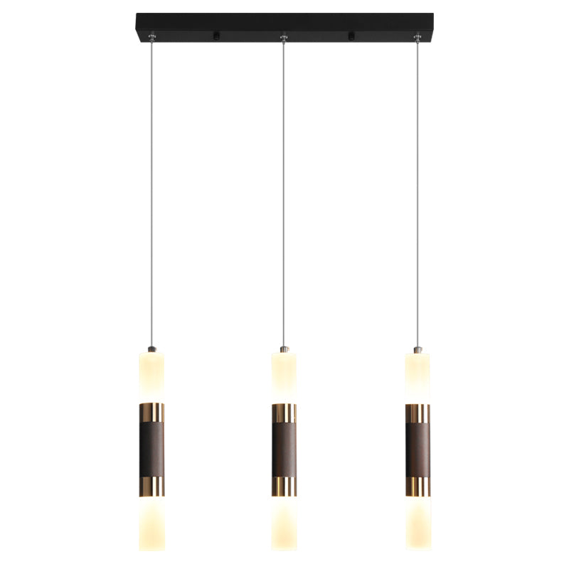 Cylindrical Shape Metal Hanging Lights Modern Style Hanging Light Fixtures