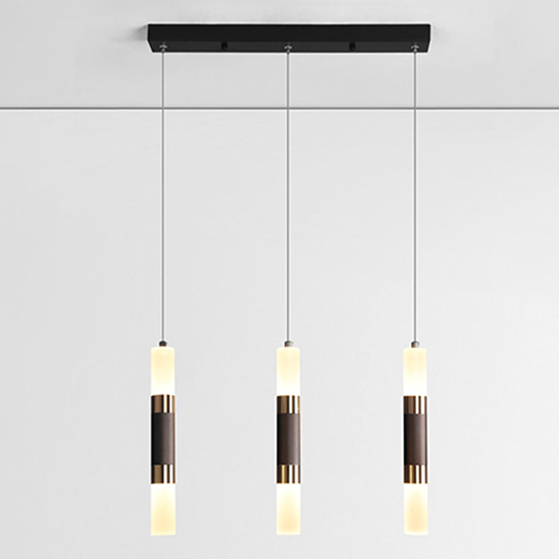 Cylindrical Shape Metal Hanging Lights Modern Style Hanging Light Fixtures