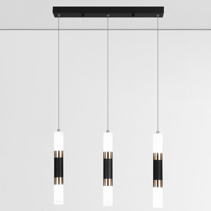 Cylindrical Shape Metal Hanging Lights Modern Style Hanging Light Fixtures