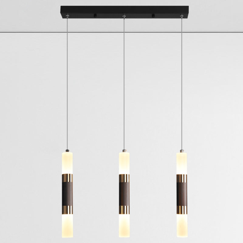 Cylindrical Shape Metal Hanging Lights Modern Style Hanging Light Fixtures