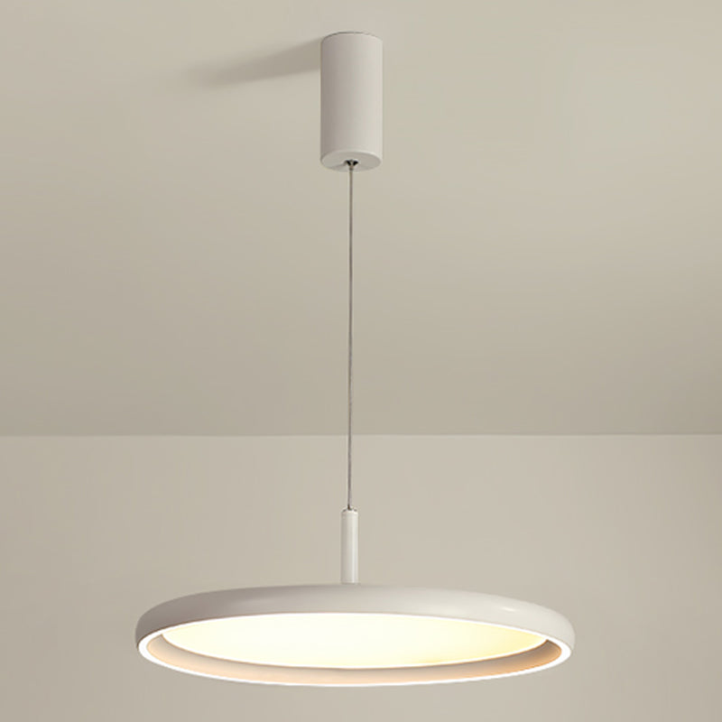 Lumo moderno a forma di metallo a forma rotonda a 1 luce appesa a 1 luce