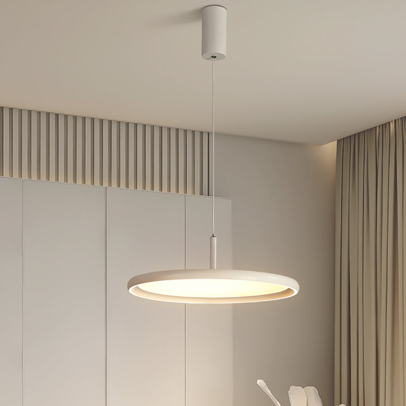 Lumo moderno a forma di metallo a forma rotonda a 1 luce appesa a 1 luce