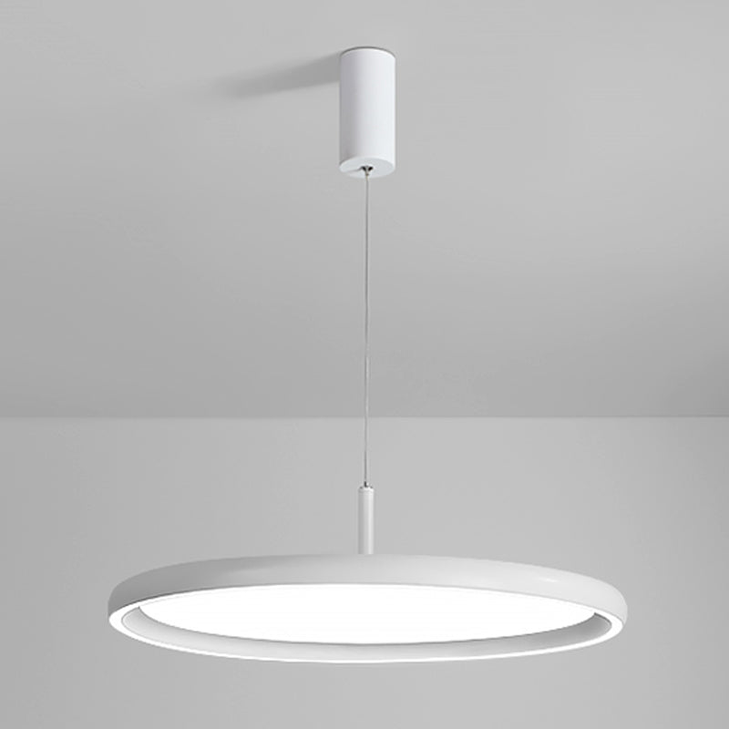 Lumo moderno a forma di metallo a forma rotonda a 1 luce appesa a 1 luce