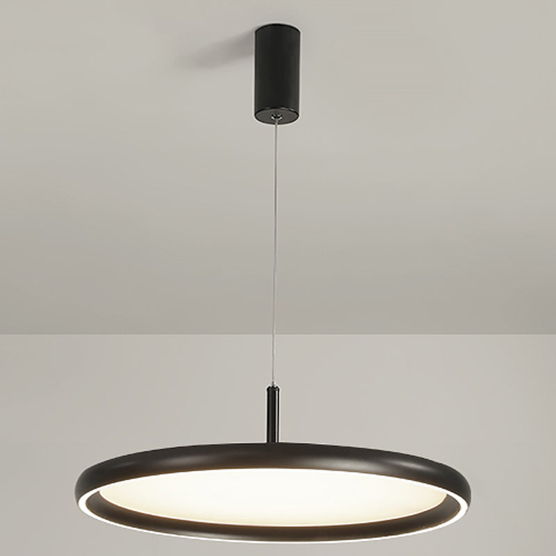 Lumo moderno a forma di metallo a forma rotonda a 1 luce appesa a 1 luce