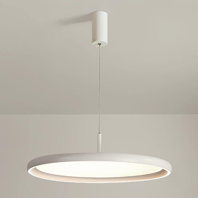 Lumo moderno a forma di metallo a forma rotonda a 1 luce appesa a 1 luce