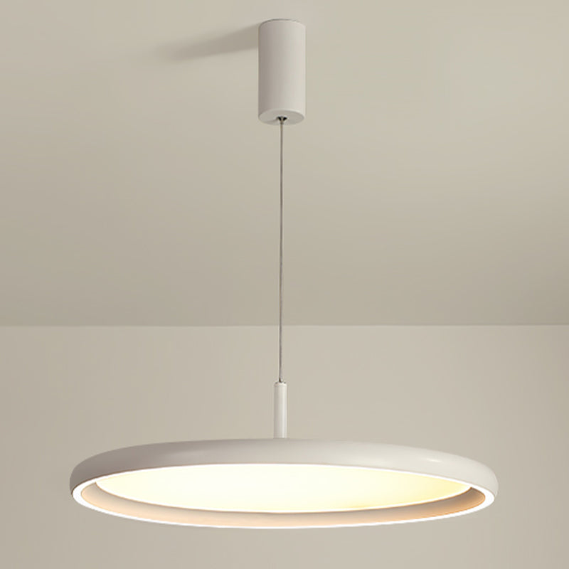 Lumo moderno a forma di metallo a forma rotonda a 1 luce appesa a 1 luce