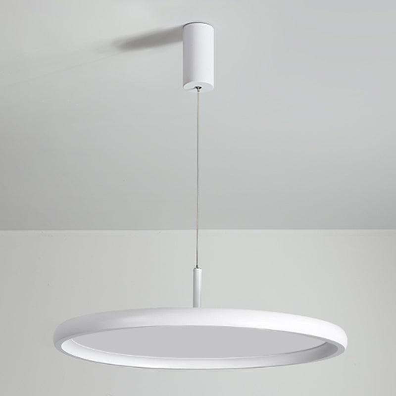 Lumo moderno a forma di metallo a forma rotonda a 1 luce appesa a 1 luce