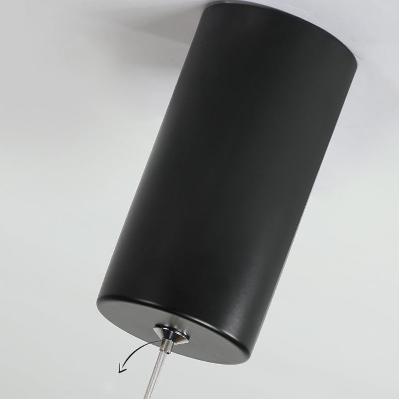 Lumo moderno a forma di metallo a forma rotonda a 1 luce appesa a 1 luce